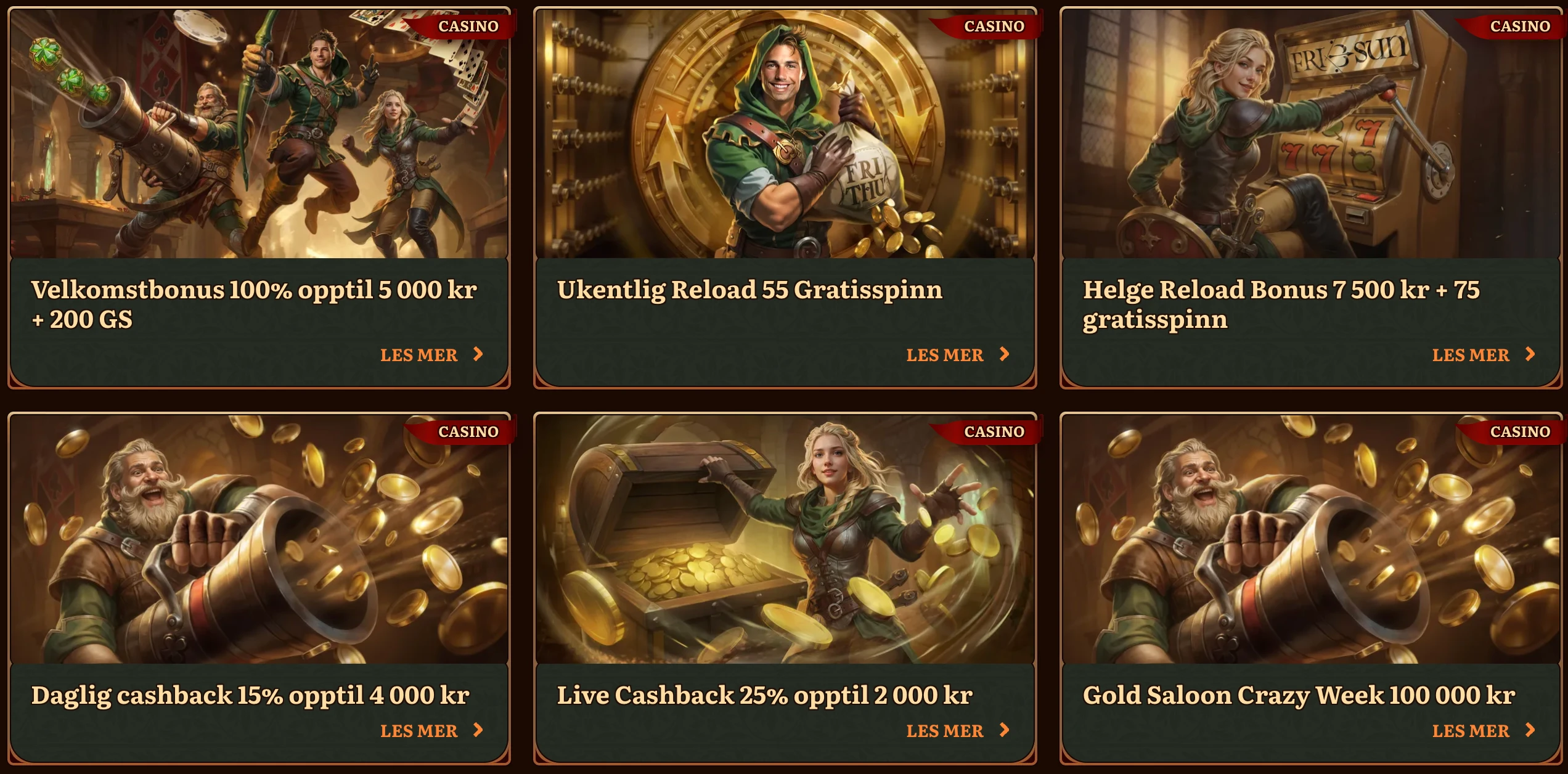 Wildrobin bonuser og kampanjer